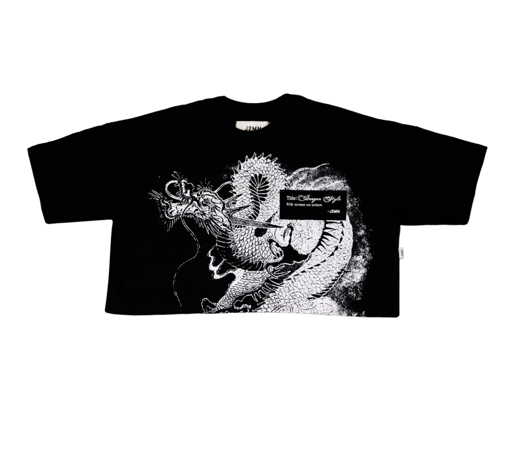 Cropped Preta Camiseta Feminina da JSMN